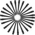 Miniatyrbilde 2 av 3: Krøllklemmer 24 stk, Metall Hårklemmer for Styling, Frisørklemmer for Krøller for Hårextensions DIY Hårtilbehør (8,9 cm)