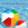 Miniatyrbild 2 av 5: 2023 Ny 9\" Uppblåsbar Färgpanel Badboll Strandboll Semesterfest Simning Trädgårdsleksak 40% rabatt