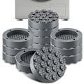 Miniatyrbillede 1 af 2: 4 stk. vibrationsfødder til vaskemaskine og tørretumbler Vaskemaskine Fødder Pad Vaskemaskine gummifødder pad Gray