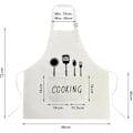 Miniatyrbild 2 av 5: 2 st Unisex Vattentäta Förkläden, Justerbar Haklappsförkläde med 2 Fickor, Maskinmatlagning Köksförkläde, Restaurang, Kaffehus White