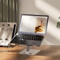 Miniatyrbillede 1 af 3: Laptop Stand Lap Desk, Ergonomisk Foldbart Computerstativ med Justerbar Højde Purple