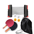 Pikkukuva 1 / 4: Pingismailasetti - Merkki - Malli - Sisäänvedettävä pöytätennisverkko - 4 palloa - Punainen