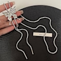 Miniatyrbild 5 av 5: Dra Butterfly Halsband för Kvinnor 2023 Populärt Mode Halsband Överdrivet Lång Krage Kedja Midjekedjor Tillbehör