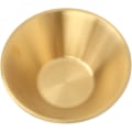 Miniatyrbillede 1 af 5: Guld Dobbeltlags Metal Dekorativ Salatskål til Køkkenforberedelse, til Middagsselskaber (14 cm)