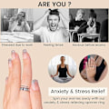 Miniatyrbillede 3 af 4: Fidget Ring - 925 Sterling Sølv Angst Ringe - Spinner Ringe til Kvinder & Mænd - 360° Roterende Ring til at Lindre Stress & Bekymring i Platin