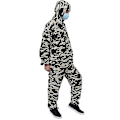 Miniatyrbillede 2 af 2: Sikkerhedsbeskyttelsesdragt Engangs Overall Støvtæt Beklædning Nonwoven Åndbar Isolationsdragt Arbejdsdragt Heldragt Kostume Til Børn Chi As Shown XL