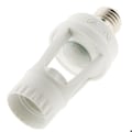 Miniatyrbild 3 av 6: E27 glödlampssockel med integrerad sensor - Vit - Elexity