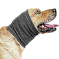 Miniatyrbillede 5 af 5: Beroligende Hundeøre Dækken Kæledyrshætte Ørevarmere Komfort Kæledyrsøre Beskytter Angstlindring ved Badning for Gray M