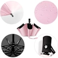 Miniatyrbillede 2 af 5: Rejseparaply Regn Kompakt Foldbart UV Solbeskyttelsesparaply Automatisk Åben Luk Dameparaplyer Pink