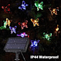 Miniatyrbilde 2 av 4: 7m 50 LED Solcelle Sommerfugl Lyslenke, IP44 Vanntett, 8 Moduser for Hage, Terrasse, Fest, Jul, Bryllup.