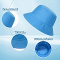 Miniatyrbillede 3 af 6: 2-pak Sommer Fiskerhatte, Bomulds UV-beskyttelse Bucket Hat, Regnhatte til Kvinder og Mænd