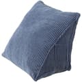 Ergonomisk triangulär kudde 20x36x40 cm – Mjukt EPE-tyg – Sidoförvaringsficka – Bekvämt ländryggsstöd