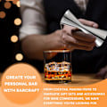 Miniatyrbillede 2 af 3: Cocktail Jigger i rustfrit stål - Professionel 10ml/20ml/30ml/45ml spiritusmåler til bartendere (Sølv)