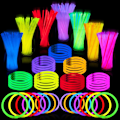 Miniatyrbillede 1 af 5: 100 stk. Glow Sticks Bulk 8\" Glowsticks, Glow Stick Armbånd Halskæder, Selvlysende Festartikler, Jul, Halloween Festartikler Pakke