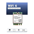Miniatyrbillede 2 af 4: MT7921 WIFI6 2.4G 5G Gigabit Netværkskort M2 5.2 BT Netværkskort