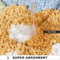 Miniatyrbild 3 av 5: Badrumsmatta halkfri badrumsmatta extra absorberande och mjuk mikrofiber badrumsmatta i dörr, badrum och sovrum blue 24" X 16"