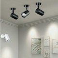 Miniatyrbilde 2 av 5: Justerbar takspotlight, matt svart 20W