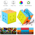 Miniatyrbilde 3 av 5: Speed Cube Fast Cube - Rask og Glatt Rotering, Solid, Holdbar og Klistremerkefri Frostet, Beste 3D Puslespill Magic Cube Leke (3x3x3 Cube)