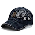 Miniatyrbillede 1 af 5: Unisex Åndbar Fuld Mesh Hat, Hurtigtørrende Løbehat, Sommer Mesh Baseball Cap Justerbar Kølende Vandsportshat Blue
