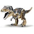 Miniatyrbillede 1 af 2: Jurassic T-rex Raptor Modulær Konstruktion Byggeklodser Legetøj til Børn i Alderen 3-12 Grey