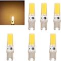 Miniatyrbillede 1 af 5: 6 stk. 220V 5W G9 LED Pærer Dæmpbare 500LM COB Lampe til Hjemmet
