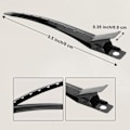 Miniatyrbilde 3 av 3: Krøllklemmer 24 stk, Metall Hårklemmer for Styling, Frisørklemmer for Krøller for Hårextensions DIY Hårtilbehør (8,9 cm)