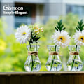 Miniatyrbillede 2 af 4: Glasvaser til Blomster med Hampesnor 3 Stk./Sæt Blomsterarrangementer, Blomstervaser Glas, Krystal Bud Vaser Kreative til Bryllup, Hjem, Køkken