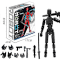 Miniatyrbilde 1 av 5: T13 Multi-leddet Actionfigurer, Titan 13 Actionfigur Black