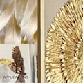 Miniatyrbillede 4 af 5: 50 stk. dyppede guld gåsefjer 10-15 cm naturlige fjer dekoration til hjemmefest vægdekoration håndværk drømmefanger forsyninger
