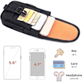 Miniatyrbild 5 av 5: Taktisk mobiltelefonväska EDC midjeväska Dubbellagersupport med MOLLE-bältesfästesystem för jakt vandring