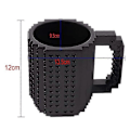 Miniatyrbillede 3 af 5: 350 ml Sjov Byg En Klods Krus Nyhed Kaffekrus/Kopper Te Drikke Kop DIY Blok Puslespil Krus blue