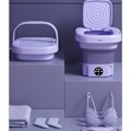 Miniatyrbillede 4 af 4: Mini Foldbar Vaskemaskine 8L Lilla Violet Lys Sterilisering Bærbar Undertøjsvaskemaskine