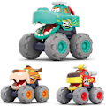 Miniatyrbild 2 av 5: 1 Förpackning Monstertruck Leksaker, Friktionsdrivna & Dra Tillbaka Bilar Babyleksaker, Småbarnsleksaker Bilar Presenter för 1 2 3 År Gamla Pojkar Flickor