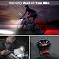 Miniatyrbillede 4 af 4: USB Opladnings Cykellygte - Sort - For At Blive Set - IP44 Vandtæt - 120 dB Horn