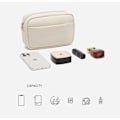 Miniatyrbild 4 av 6: Crossbody-väska för damer, bred rem, medium, svart läder, messenger-väska för damer med justerbar axelrem