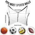 Miniatyrbilde 2 av 5: 3 stk. Basketballstativ Fotballstativ Akryl Ball Display Stativ Transparent Basketball Fotball