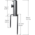 Miniatyrbillede 2 af 5: Parasolfod, 2 stk. Parasolanker Parasolholderanker, Justerbar Elastisk Parasolfod, Multi-Applikations Parasolfod