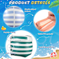 Miniatyrbild 3 av 5: Arm Floaties PVC Uppblåsbara Armband Randiga Pool Floats Ärmar Simning Arm Float Ringar