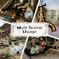 Miniatyrbild 6 av 7: Hopfällbar vattenbehållare med pip, 8L dricksvattenbehållare för utomhuscamping picknick BBQ vandring ryggsäck överlevnad 4PCS