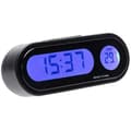 AIPERQ TONYSA 2 i 1 Bilklocka Termometer LED Bakgrundsbelysning Bilinredning Termometer Klocka Bilinstrumentbräda Klocka
