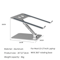 Miniatyrbillede 2 af 3: Laptop Stand Lap Desk, Ergonomisk Foldbart Computerstativ med Justerbar Højde Purple