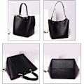 Miniatyrbillede 2 af 7: Store damehåndtasker, dametaske, PU læder crossbody taske, dame mode shopper taske til shopping, fest, rejser, arbejde Bronce