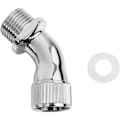 Miniatyrbillede 3 af 6: Vinkeladapter til brusehoved, forkromet messing 1/2\" forlænger Chrome