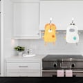 Miniatyrbillede 5 af 5: 2 stk. Håndklæder Søde Dyr Hængende Løkke Køkkenhåndklæde Ultra Absorberende Super Blød Koral Fleece Vaskeklud Hurtigtørrende Hængende Ansigtshåndklæde til Børn