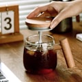 Miniatyrbild 7 av 9: Självrörande mugg med lock, 400 ml elektrisk blandningskopp, självrörande kaffemugg, självrörande kopp i borosilikatglas