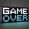 Miniatyrbillede 2 af 6: Paladone 'Game Over' lampe, Flerfarvet
