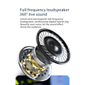 Pikkukuva 2 / 4: Karaokemikrofoni, langaton Bluetooth-mikrofoni lapsille LED-valoilla, kannettava karaokelaite laulamiseen, lelu/lahja tytöille ja pojille, KTV, kaiutin Gold