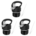 Pikkukuva 1 / 4: 3X Pillipullonkannet, Eristetyt Urheiluvesipullon Pillipullonkannet Kanteen-vesipulloille, Tyhjiöpulloille