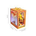 Miniatyrbillede 2 af 5: Bog Nook Kit DIY Bogreolindsats Dekoration 3D Puslespil Miniature Træbogstøtter Med LED Lys Lille Bibliotek Hjem Dukkehjem Christmas Wonderland