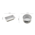 Miniatyrbillede 5 af 5: JiKaiX Kageform Fødevaregodkendt Låsende Brødform Varmebestandig Non-stick Bagepladeform til Hjemmekøkken Bageri White B